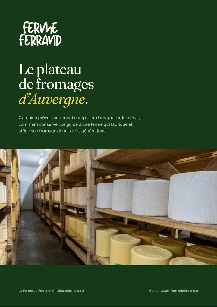 Couverture — guide du plateau de fromages d'Auvergne